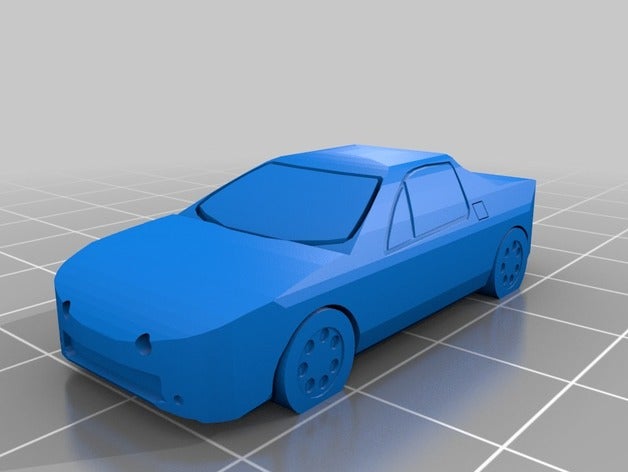 low-poly honda crx del sol Fahrzeuge 3D print model - Mito3D