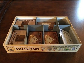 munchkin caixa do titular cartão de v2 jogos boardgame a cartões mesa no topo da tabela 3d print model - Mito3D
