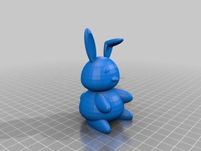 teddy bunny animals 3d print model - Mito3D