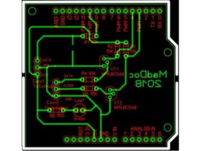 filament de la largeur du capteur arduino uno épaisseur calibre le bricolage 3d print model - Mito3D