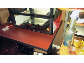build plate holder enclosure 3d printer accessories storage 3d print model - Mito3D
