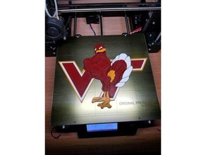 virginia tech logo - 4 colors signs & logos college 3d print model - Mito3D