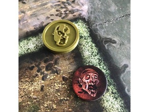 zombicide first player coin games boardgame boardgames accessories 3d print model - Mito3D