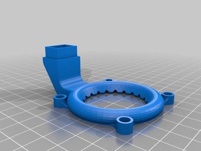 anet a8 centro de la boquilla del ventilador led Impresora 3d las piezas 3d print model - Mito3D