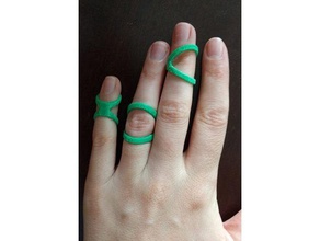 pescoço de cisne anel tala anéis acessibilidade acessível artrite cinta ehlers ehlers-danlos dedo fingersplint mão hypermobile hipermobilidade malho a médica 3d print model - Mito3D