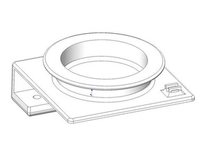 ratón de cable la bobina titular equipo 3d print model - Mito3D