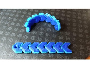 keychain snake fidget toy & game accessories fidget-toy key keychains 3d print model - Mito3D