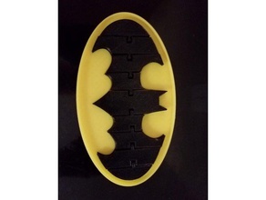 vorgeformte batarang Basis Requisiten batman batman-logo 3d print model - Mito3D