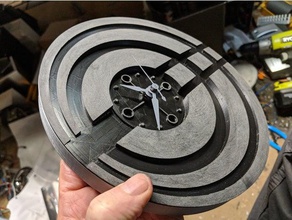 moderne Quarzuhr magnetischen Halterungen Dekor Uhr fusion 360 magnetic Quarz 3d print model - Mito3D