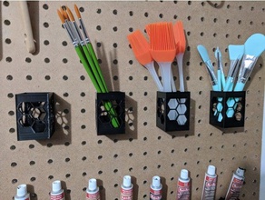 peg board tool holder 3d printer accessories organizer pegboard 3d print model - Mito3D