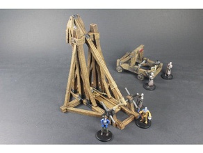 openforge 20 trebuchet toy & game accessories dnd tiles dungeon miniatures openforge2 pathfinder rpg tabletop terrain tile 3d print model - Mito3D
