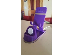 iwatch + telefono stand cellulare 3d print model - Mito3D