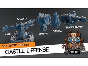 castle defense Spielzeug & Spiele ballista der Miniatur spielen - 3d print model - Mito3D