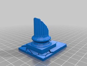 la columna rota romana La impresión en 3d antiguo roto romano 3d print model - Mito3D