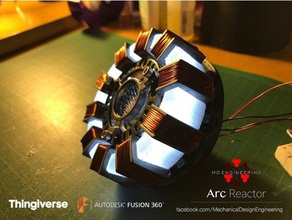 iron man arc reactor oggetti di scena arco del reattore cosplay prop cr-10 film 3d print model - Mito3D