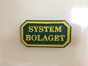 system bolaget signos y logotipos 3d print model - Mito3D
