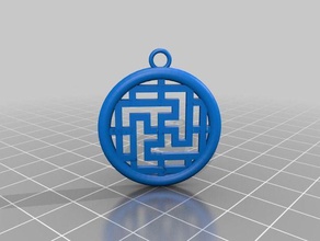 bhuddist symbol Schlüsselanhänger 3d print model - Mito3D
