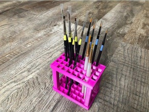 paint brush holder tool holders & boxes 3d print model - Mito3D