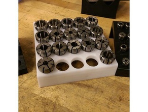 da180 collet holder tool holders & boxes rack 3d print model - Mito3D