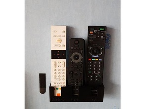 supporto telecommande famiglia il televisione 3d print model - Mito3D