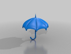 şemsiye 4 kokteyl dekor 3d print model - Mito3D