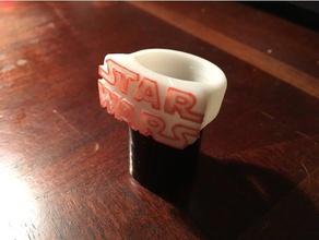 starwars logotipo de anillo los anillos 3d print model - Mito3D