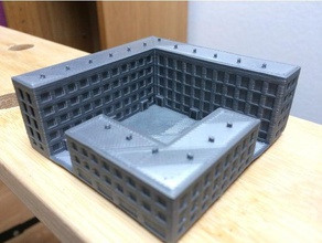 immeuble perret, le havre binalar ve yapılar 3d print model - Mito3D