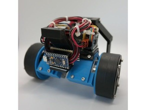 dos ruedas de un péndulo invertido robot la robótica invertida el auto equilibrio 3d print model - Mito3D