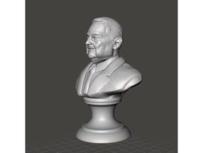 gyurib csi - george soros sculptures gy rgie 3d print model - Mito3D