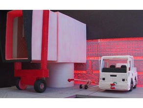 schopf f59 trator veículos de avião aeroporto diorama rebocador 3d print model - Mito3D