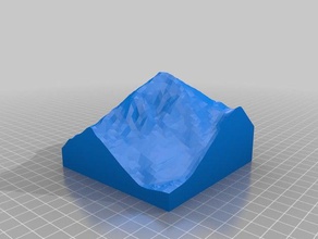 mt everst model models geography moutain 3d print model - Mito3D