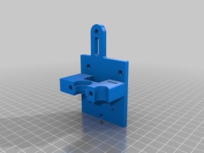 hypercube linear rail e3d mount fusion 3d printer parts v6 hotend evolution linearrail 3d print model - Mito3D