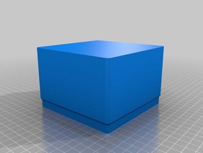 stacking box 4 flat sides containers stackable container 3d print model - Mito3D