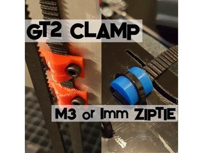 gt2 ceinture de serrage - attache câble à vis m3 L'imprimante 3d pièces la pince zip cravate 3d print model - Mito3D