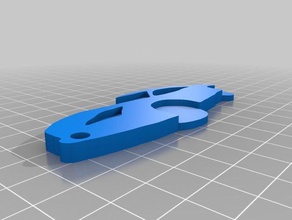 chave do carro cadeia chaveiros 3d print model - Mito3D