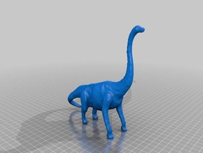 brontosaurus creatures dino dinosaur dinosaurs 3d print model - Mito3D