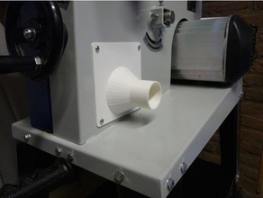 scheppach Vakuum-Anschluss 2 diy - Anschluss Ersatz Vakuum 3d print model - Mito3D