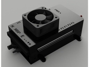 replicape fan cooled case 3d printer accessories beaglebone black 3d print model - Mito3D