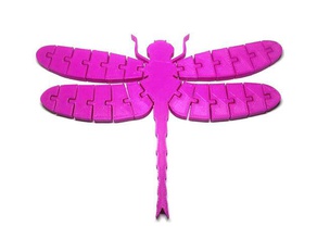 articulated dragonfly toys & games flexi 3d print model - Mito3D
