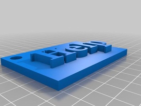 keychain de l'aide L'impression 3d 3d print model - Mito3D