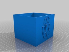 Batterie-recycling-bin 3d-drucken Batterien Batterie bin bo te box recyclage recycle 3d print model - Mito3D
