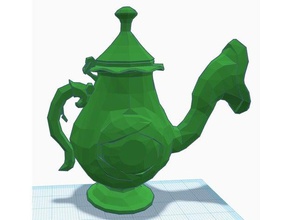 tea cannon props alice madness returns pot teapot wonderland 3d print model - Mito3D