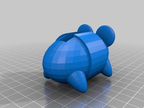 tsum pooh Kunst 3d print model - Mito3D
