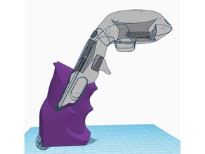 htc vive denetleyicisi silahı tutuş 3d baskı 3d print model - Mito3D