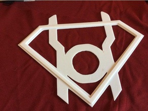 red lantern supergirl emblem signs & logos 3d print model - Mito3D