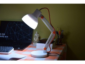 simple desk lamp household led 3d print model - Mito3D
