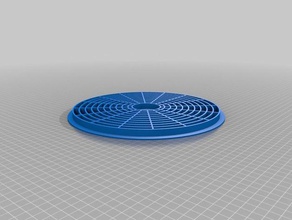 griglia di ventilazione 245 mm diametro del foro parti ricambio 3d print model - Mito3D