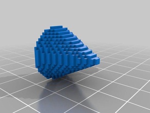 ld3d del voxel cone ilusión La impresión en 3d 3d print model - Mito3D