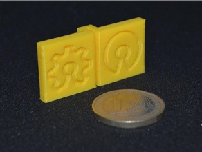 fantasma 3d imprime teste A impressão de testes 3dprintable fantasmas pequena o 3d print model - Mito3D
