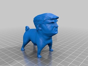 trump Hund Skulpturen dungeons dragons 3d print model - Mito3D